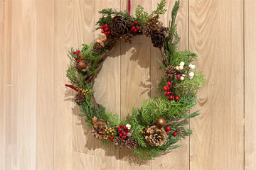 完売❤️聖夜の森の中木の実達溢れるXmasリース⭐️ハンドメイド　インテリア玄関 完売❤️聖夜の森の中木の実達溢れるXmasリース⭐️ハンドメイド